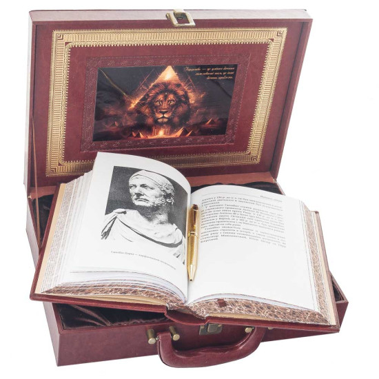 Подарунковий сет "Атрибут влади" (книга "Мудрість лідера», ручка Tenso)