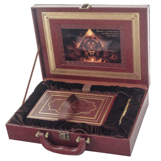 Подарунковий сет "Атрибут влади" (книга "Мудрість лідера», ручка Tenso)