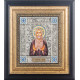 Ікона святого преподобного Іоаникія Великого (мідь, сріблення, позолота, емалі, каміння)