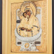 Почаївська ікона Божої Матері (метал, сріблення, позолота, каміння, емалі)