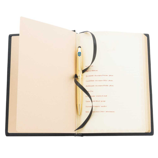 Подарунковий набір "Прокуратура України" (щоденник з ручкою Tenso з ювелірною мініатюрою)