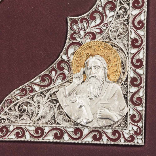 Подарункове видання Святого Євангелія (мідь, сріблення, позолота, емалі)