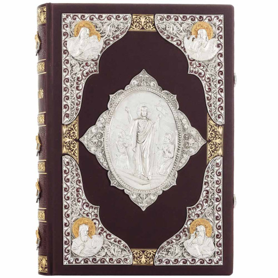 Подарункове видання Святого Євангелія (мідь, сріблення, позолота, емалі)
