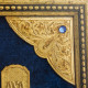 Ікона «Ангел Охоронець» на глибокому оксамитовому тлі з емалями