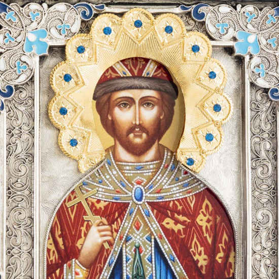  Ікона «Святий Ігор» з інкрустацією та емалями