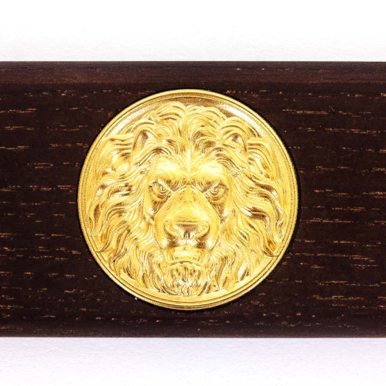  Преміум-ручка Tenso «Imperial Lion» у дерев'яному футлярі з позолоченим барельєфом лева