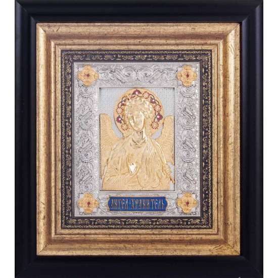 Ікона "Ангел Хранитель" з позолотою