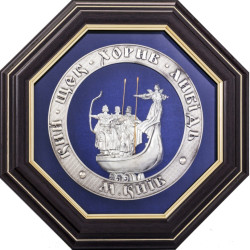 Сувенір "Кий, Щек, Хорив та сестра Либідь" (метал, сріблення, позолота)