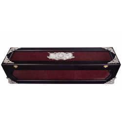 Ювелірна копія булави гетьмана Богдана Хмельницького у подарунковому футлярі (метал, позолота, сріблення, каміння Сваровські)