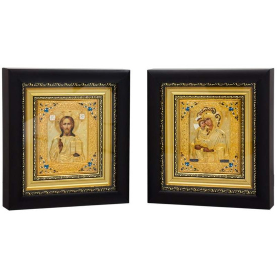 Ікона "Спаситель і Богородиця" Вінчальна пара
