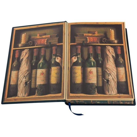 Подарункове видання "Повний посібник з виготовлення алкоголю. Винокуріння" з металевою посрібленою копією гавюри XIX cт.