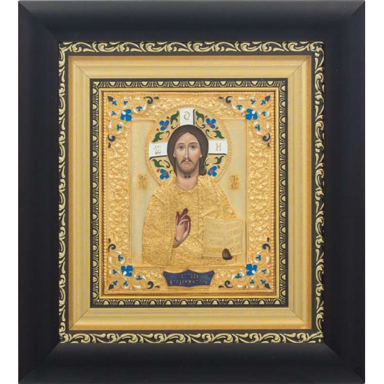 Ікона "Господь Вседержитель" з камінням