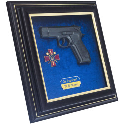 Сувенір "Пістолет Форт з емблемою "Міністерство оборони України"