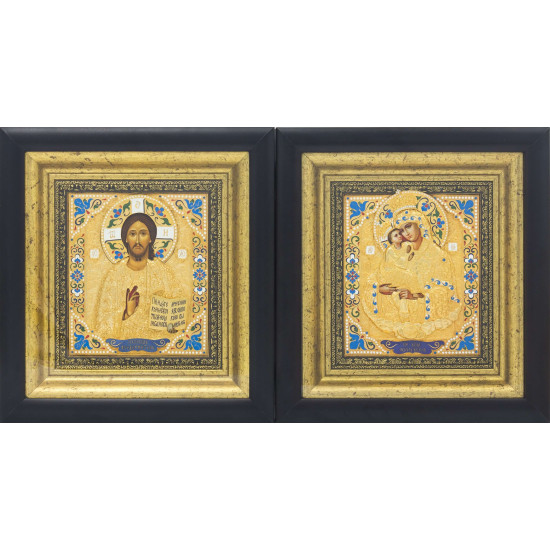 Ікона "Спаситель і Богородиця" Вінчальна пара