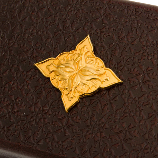 Представницький письмовий настільний набір "Державний символ" з позолотою та інкрустацією камінням Сваровські