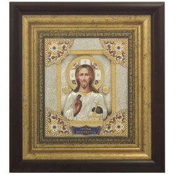 Ікона "Господь Вседержитель" з декоративними кутами