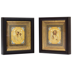 Ікона "Спаситель і Богородиця" Вінчальна пара