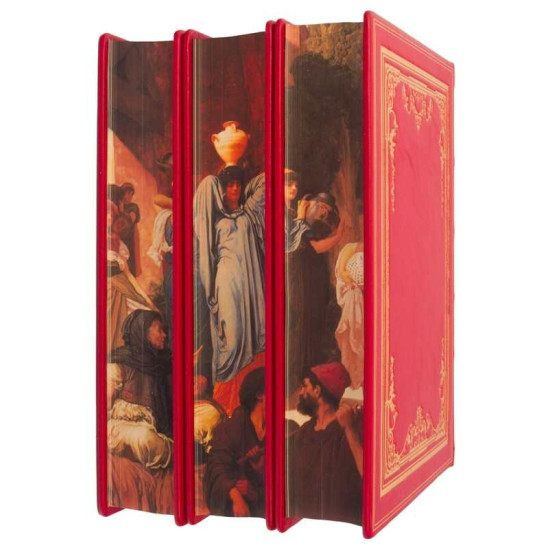 Подарункове видання  "Загальна історія світового живопису" великого німецького мистецтвознавця Альберта Карла Ріхарда Мутера у 3 т. у шкіряному футлярі з позолоченим металевим оздобленням