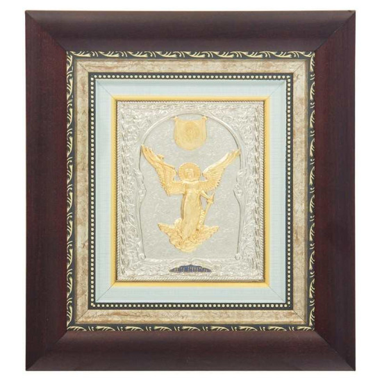 Ікона "Ангел Хранитель" з золотим ангелом