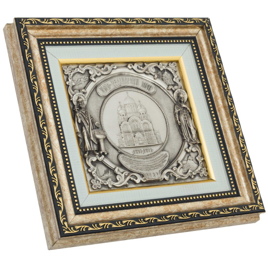 Плакетка "Володимирський собор з Володимиром та Ольгою"