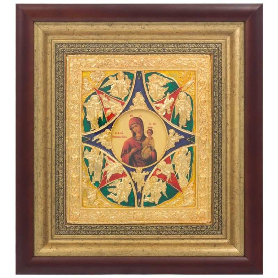 Ікона "Неопалима Купина" з позолотою та емалями