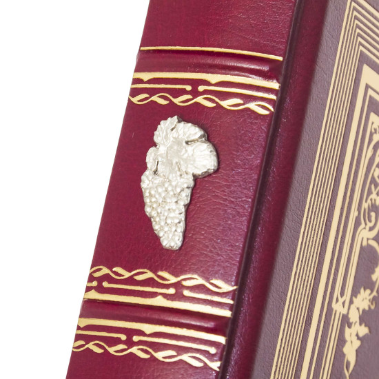 Подарункове видання  «Найкращі вина" з копією металевого посрібленого барельефу XIX ст. з сюжетом збору винограду