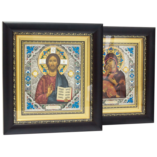 Ікона "Спаситель і Богородиця" Вінчальна пара