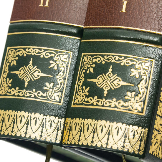 Подарункове видання "Зібрання творів" М.Ю. Лермонтова у 2-х томах з реплікою посрібленої монети на честь 175-ччя з дня народження поета