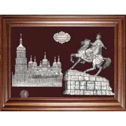 Сувенір Богдан Хмельницький на фоні Софійського собору