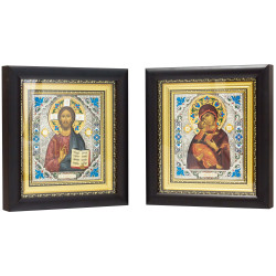 Ікона "Спаситель і Богородиця" Вінчальна пара