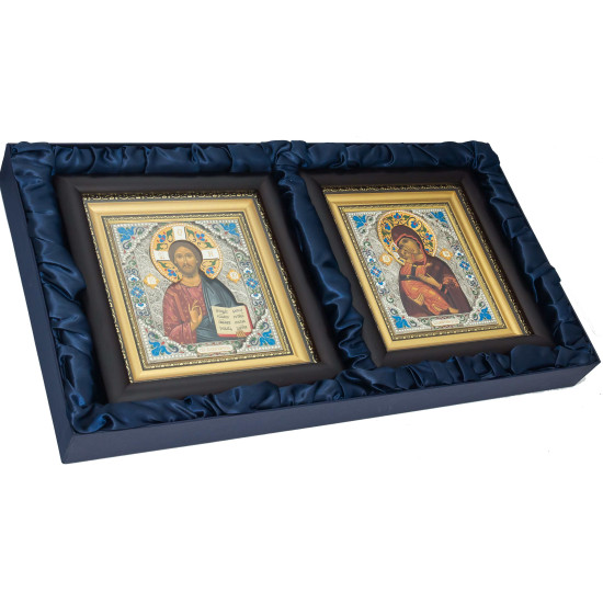 Ікона "Спаситель і Богородиця" Вінчальна пара