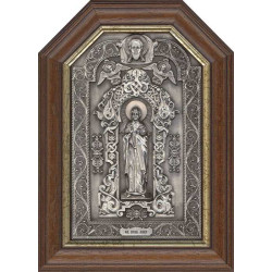 Срібна ікона "Свята Ганна"