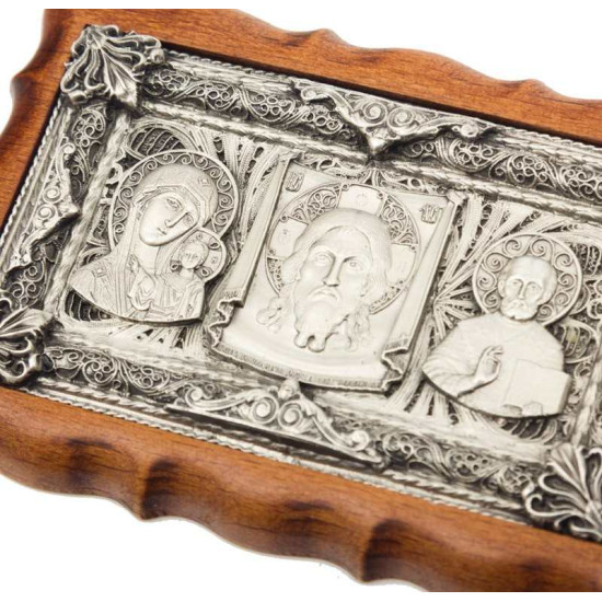 Триптих автомобільний (сріблення)