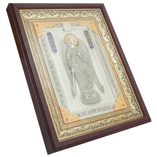 Ікона "Ангел Хранитель" з камінням