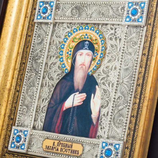 Ікона "Преподобний Захарія Постник"