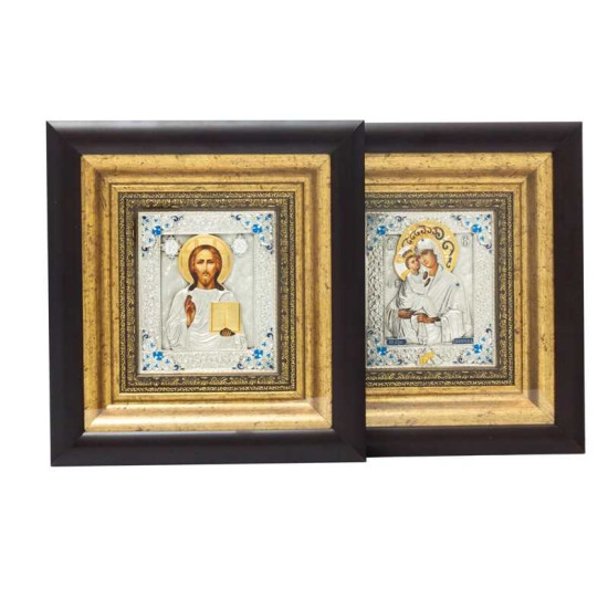 Ікона "Спаситель і Богородиця" Вінчальна пара