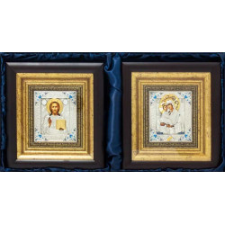 Ікона "Спаситель і Богородиця" Вінчальна пара