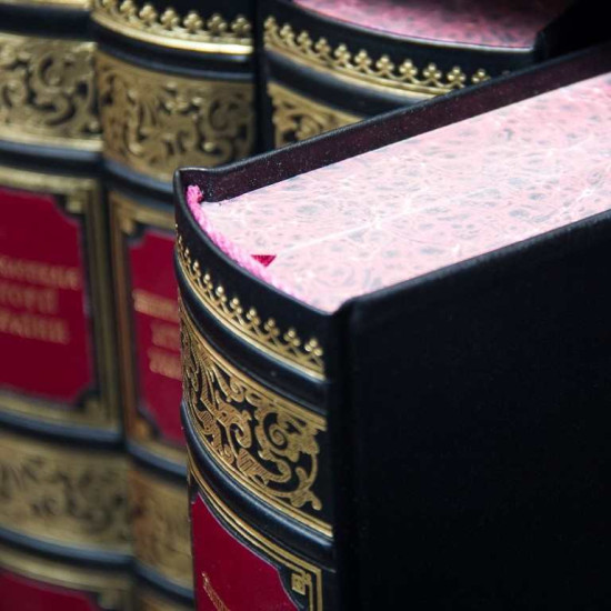 Енциклопедія історії України у 10 томах у дерев'яній шафі з мідним декором