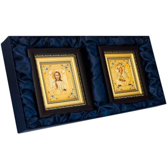 Ікона "Спаситель і Богородиця" Вінчальна пара