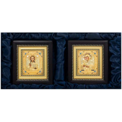 Ікона "Спаситель і Богородиця" Вінчальна пара