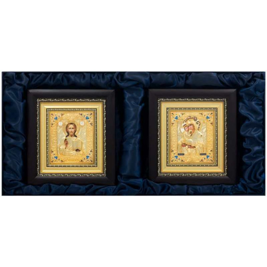 Ікона "Спаситель і Богородиця" Вінчальна пара