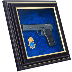 Сувенір "Пістолет ТТ та емблема Національної гвардії України"