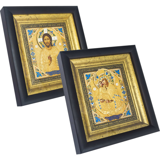 Ікона "Спаситель і Богородиця" Вінчальна пара