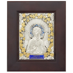 Ікона "Ангел Хранитель" з позолоченим орнаментом