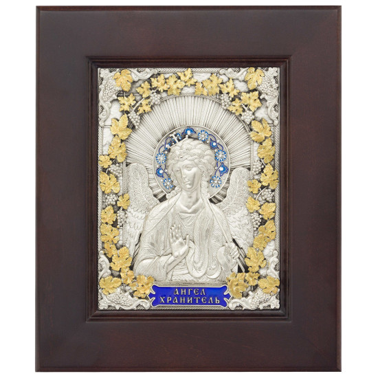 Ікона "Ангел Хранитель" з позолоченим орнаментом