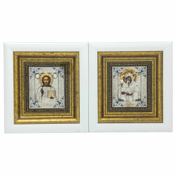 Ікона "Спаситель і Богородиця" Вінчальна пара