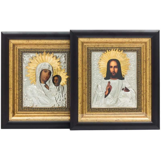 Ікона "Спаситель і Богородиця" Вінчальна пара