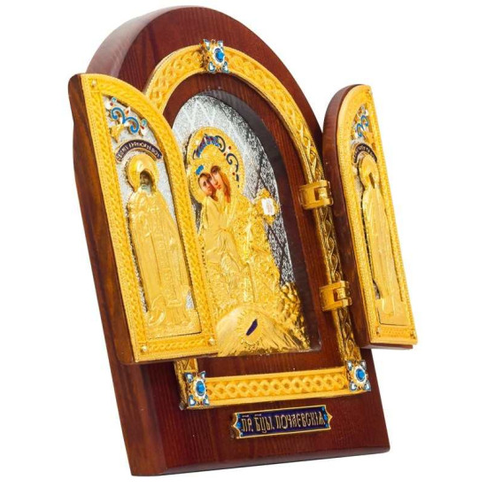 Складень "Богоматір Почаївська"
