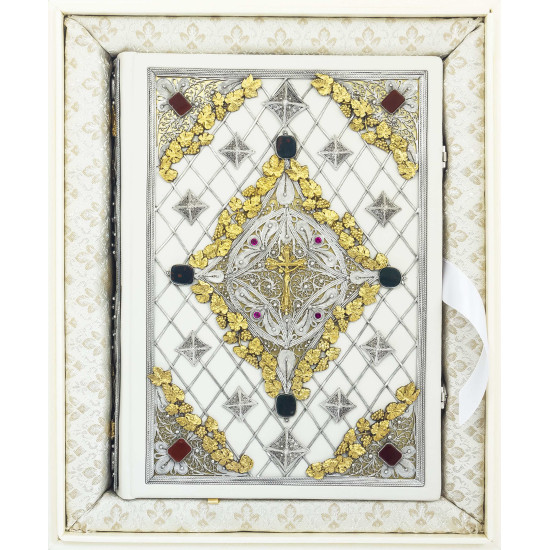 Біблія з ювелірним декором у подарунковому футлярі