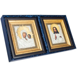 Ікона "Спаситель і Богородиця" Вінчальна пара